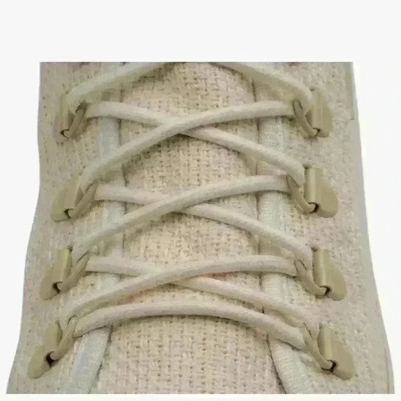 GROUNDED PEOPLE Lee Ivory Canvas Shoes for Men & Women Size 8 - Picture 3 of 7